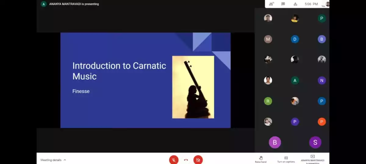 Intro Session on Carnatic Music | News | IIIT Raichur