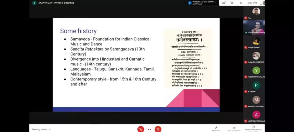Intro Session on Carnatic Music — photo 3