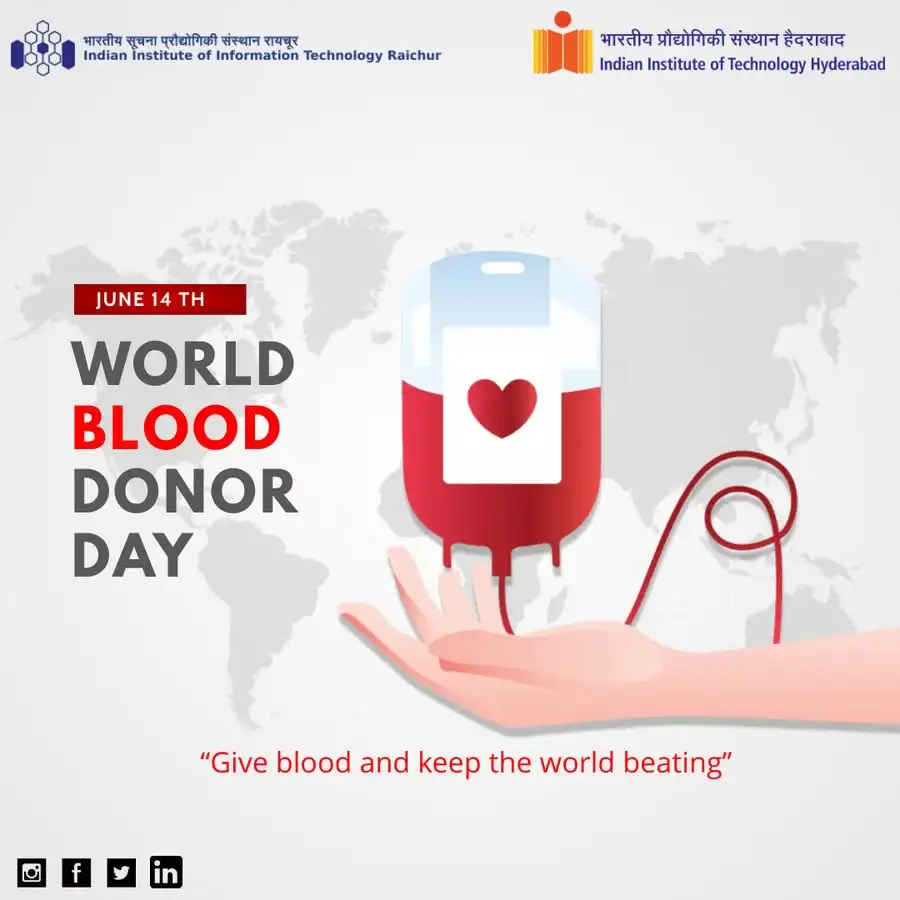 World Blood Donor Day '21 | News | IIIT Raichur
