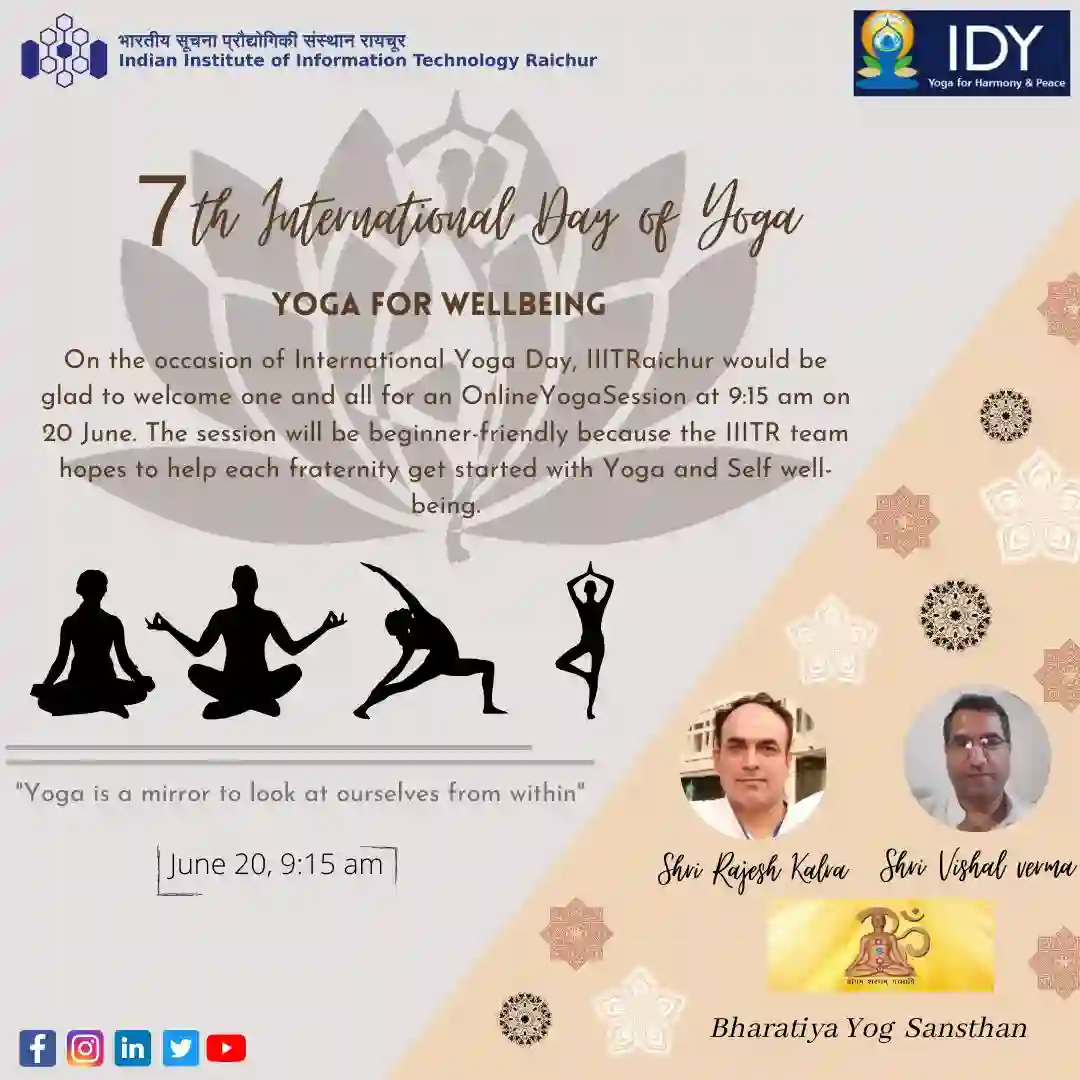 International Day of Yoga '21 | News | IIIT Raichur