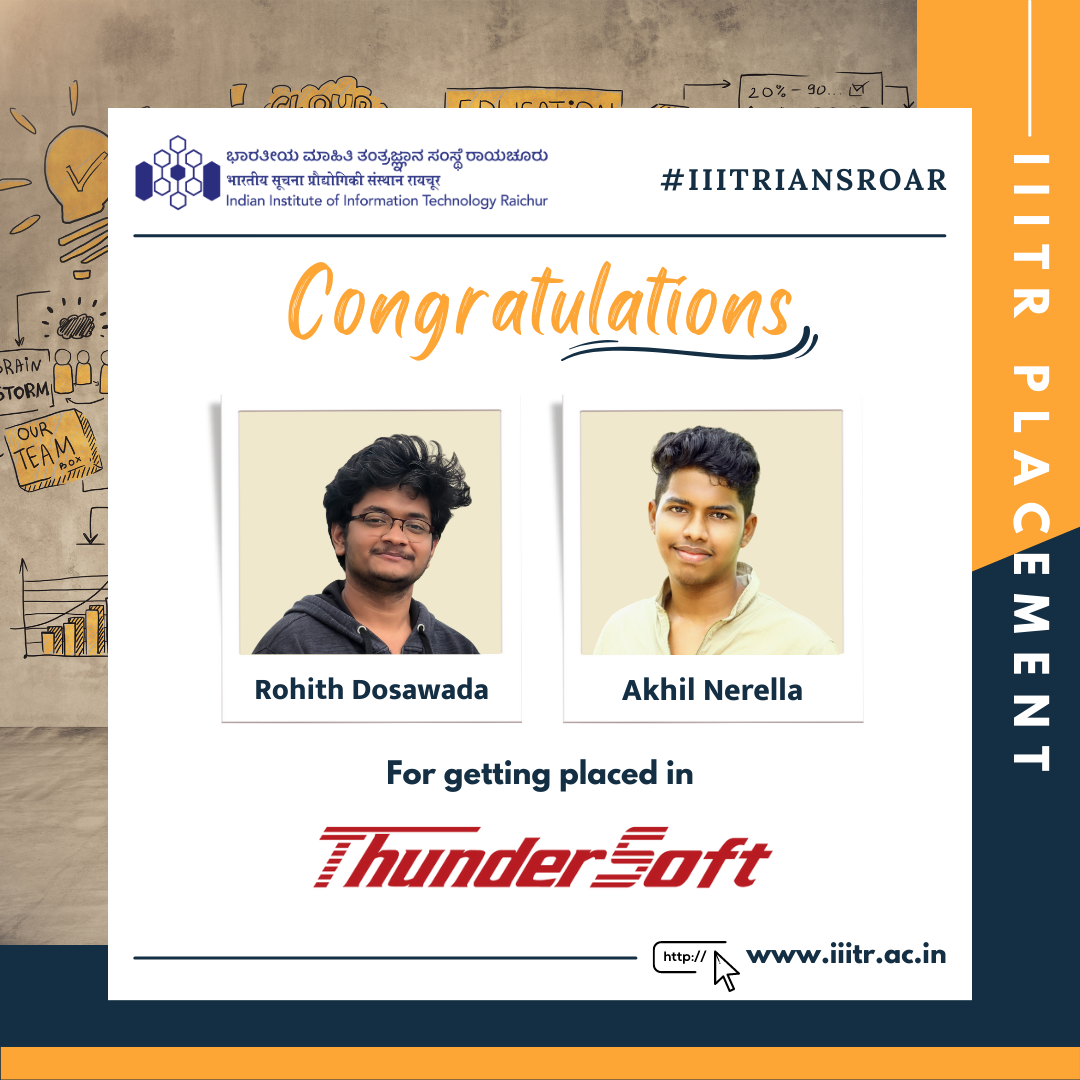 ThunderSoft Placement | News | IIIT Raichur