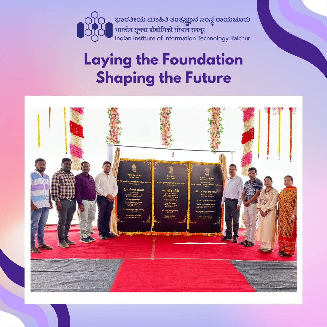 Foundation Stone Ceremony of IIIT Raichur — photo 1
