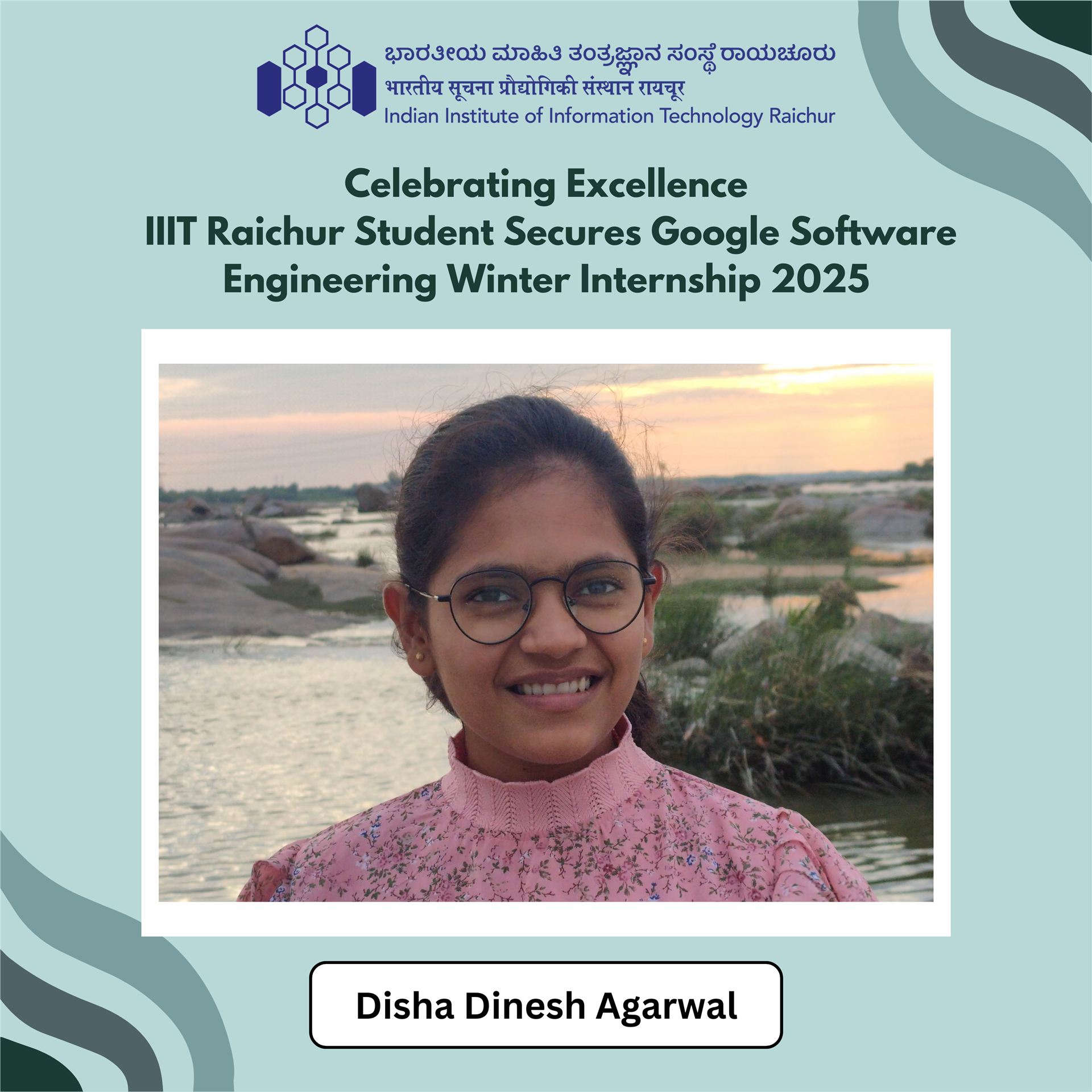 🎉Celebrating Excellence - IIIT Raichur Student Secures Google Software Engineering Winter Internship 2025🎉 — photo 1