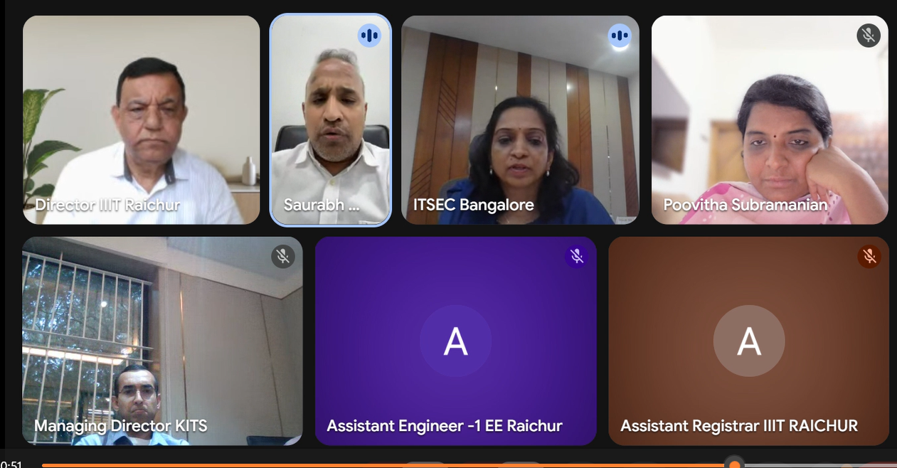 Online meeting with Secretary, IT and BT